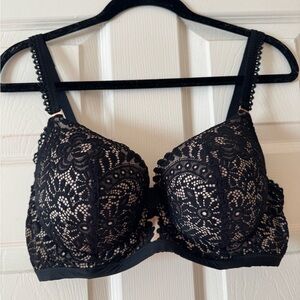 NWOT Aerie Black Lace Underwire Bra with Adjustable Straps